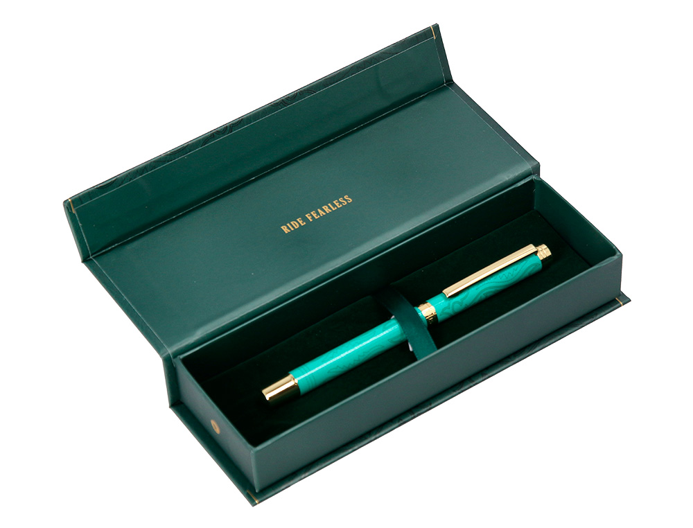 ROLLER BELIUS WILD WEST ALUMINIUM ENCRE NOIRE COLORIS VERT   DORE BOITE DESIGN