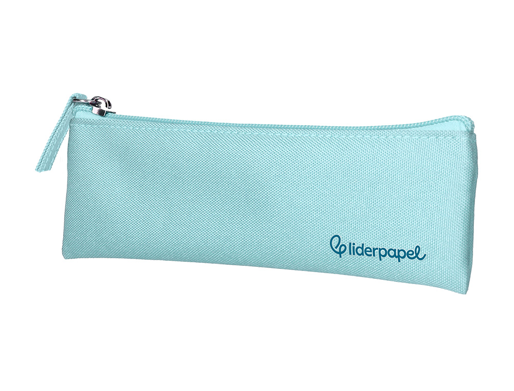 FOURRE-TOUT LIDERPAPEL PLAT MINCE 1 COMPARTIMENT 20X6CM COLORIS BLEU CELESTE