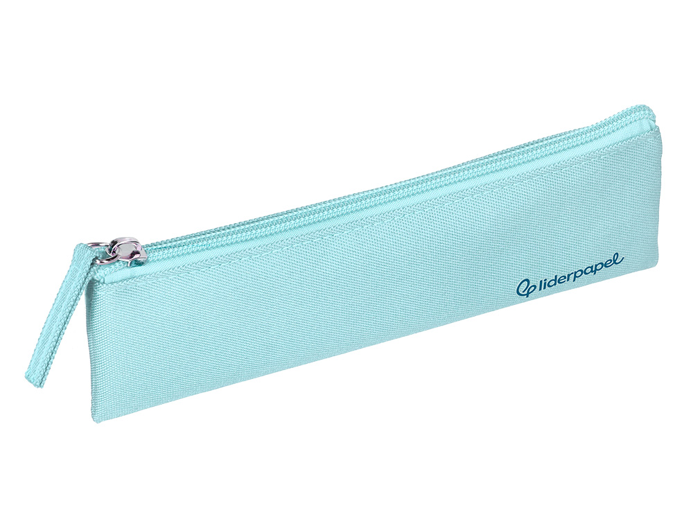 FOURRE-TOUT LIDERPAPEL PLAT MINCE 1 COMPARTIMENT 20X6CM COLORIS BLEU CELESTE