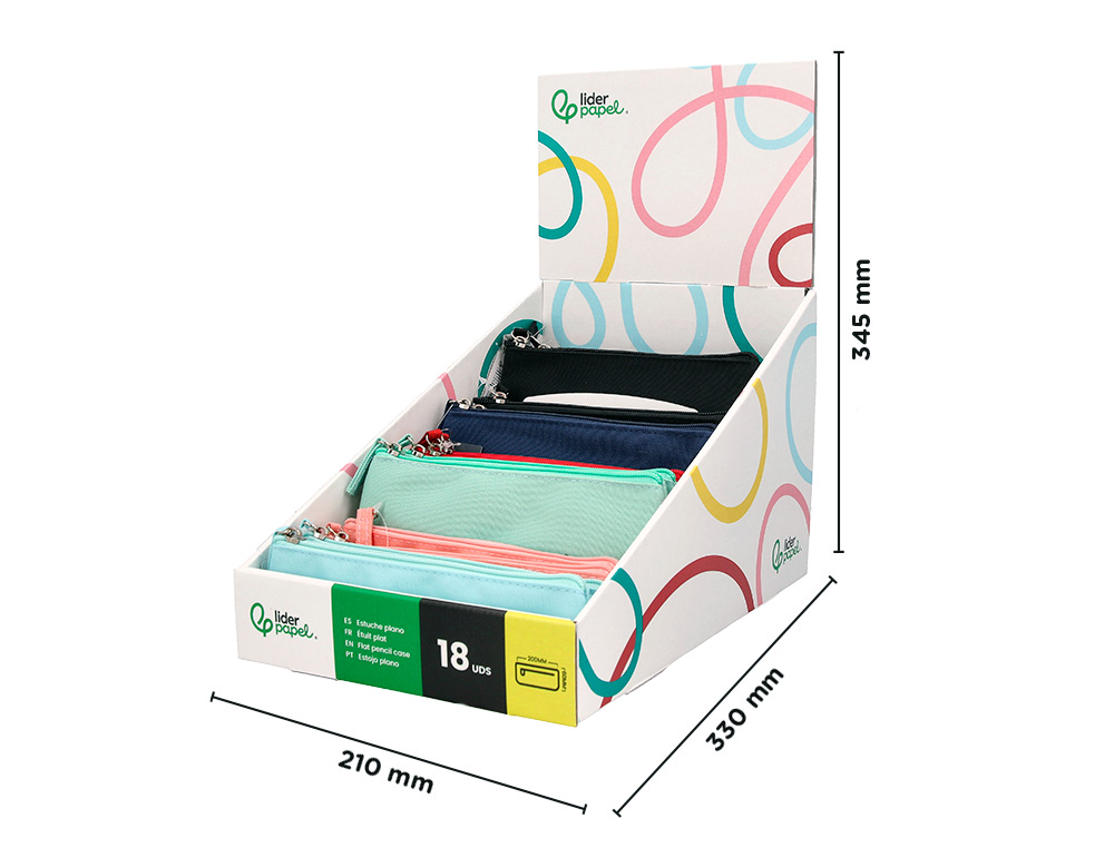 PRESENTOIR LIDERPAPEL FOURRE-TOUT PLATS 18 UNITES   171139