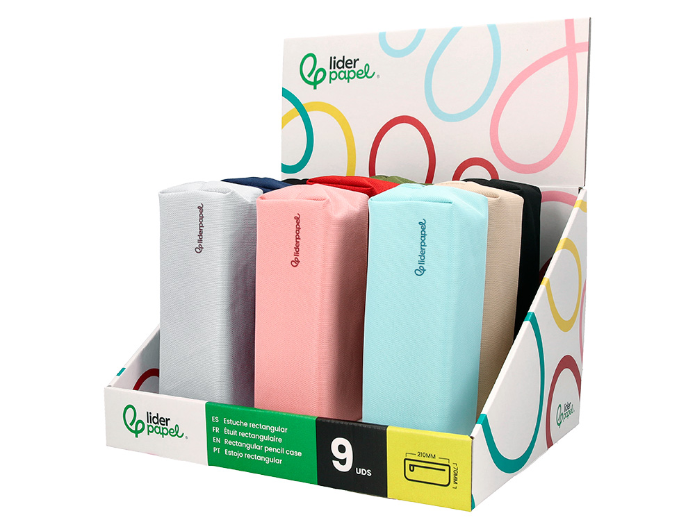 PRESENTOIR LIDERPAPEL FOURRE-TOUT RECTANGULAIRES AVEC ANSE 9 UNITES
