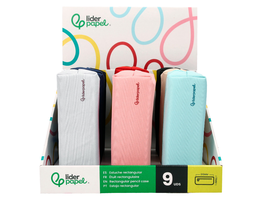 PRESENTOIR LIDERPAPEL FOURRE-TOUT RECTANGULAIRES AVEC ANSE 9 UNITES