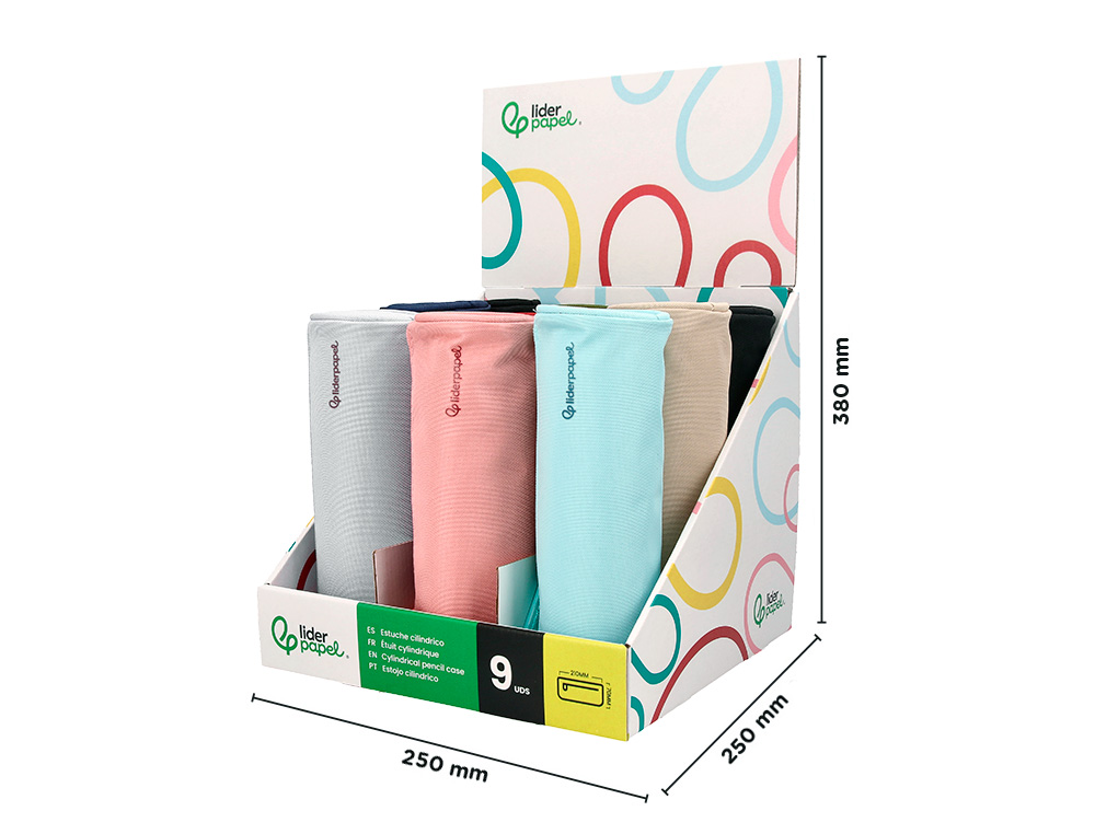 PRESENTOIR LIDERPAPEL FOURRE-TOUT RONDS 9 UNITES