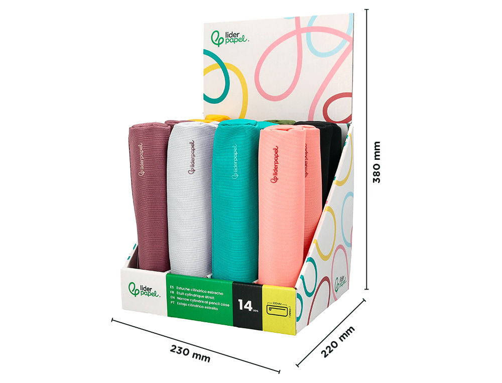 PRESENTOIR LIDERPAPEL FOURRE-TOUT RONDS MINCES 14   UNITES