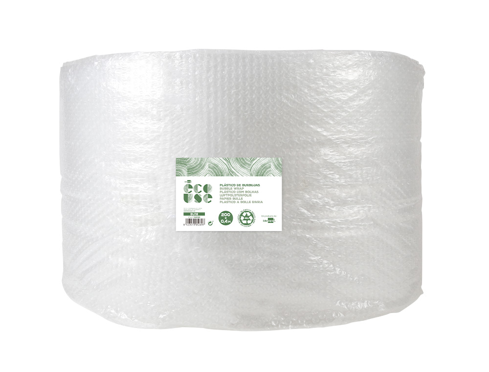FILM A BULLES LIDERPAPEL ECOUSE 30% PLASTIQUE RECYCLE  30G/M2 ROULEAU 0,40X200M