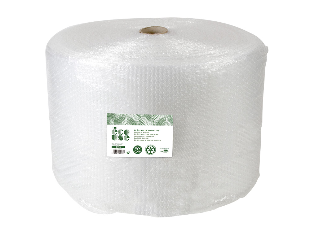 FILM A BULLES LIDERPAPEL ECOUSE 30% PLASTIQUE RECYCLE  30G/M2 ROULEAU 0,40X200M