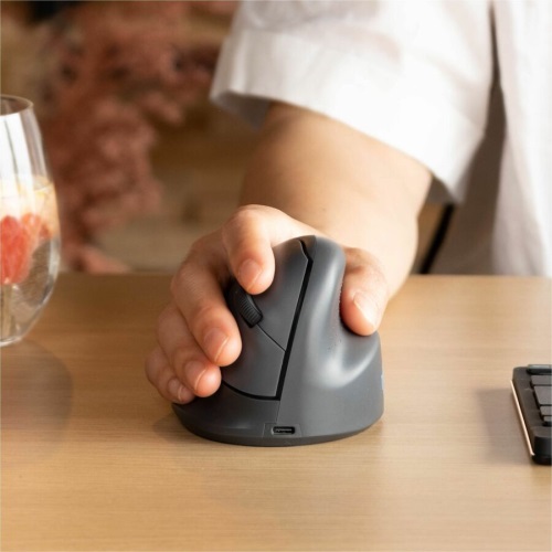 SOURIS ERGONOMIQUE R-GO VERTICALE HE BASIC SANS FIL   TAILLE MOYENNE DROITIER       COLORIS NOIR