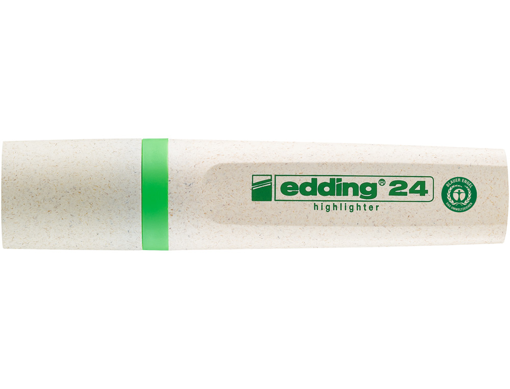 SURLIGNEUR EDDING 24 ECOLINE RECHARGEABLE POINTE BISEAUTEE TRACE 2/5MM ENCRE BASE EAU    COLORIS VERT CLAIR