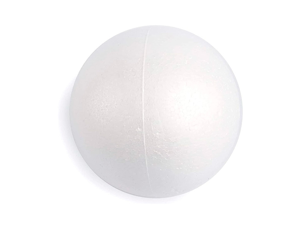 FORME LIDERPAPEL MOUSSE POLYSTYRENE BOULES DIAMETRE   7CM COLORIS BLANC SACHET 6    UNITES