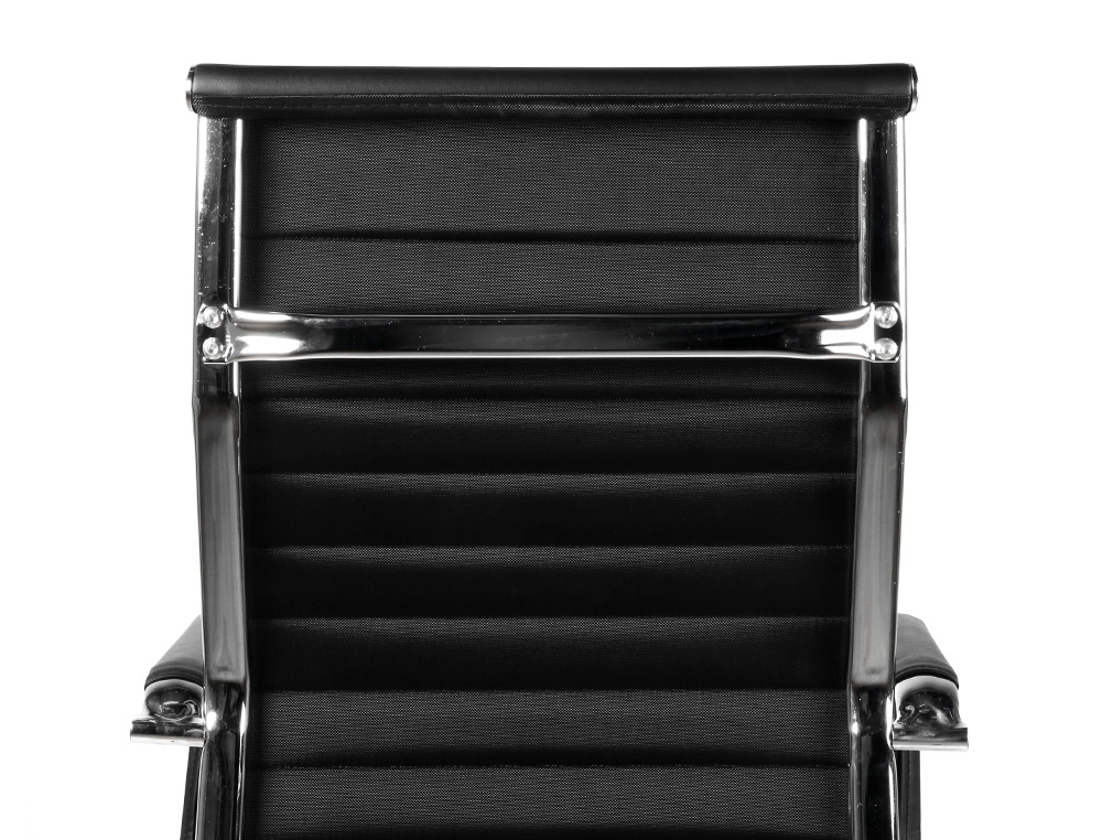 CHAISE BUREAU Q-CONNECT BOSA SIMIL CUIR BASE METALLIQUE HAUT MAX 1130 LARG 550 PROF 630MM ROUES PREMIUM COLORIS NOIR