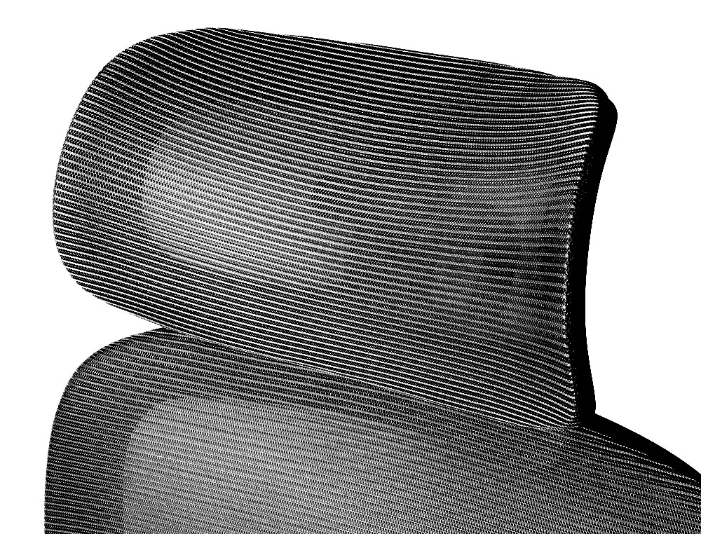 CHAISE DIRECTION Q-CONNECT SORRENTO MAILLE BASE METALLIQUE HAUT MAX 1320 LARG 650 PROF 600MM ROUES PREMIUM COLORIS NOIR