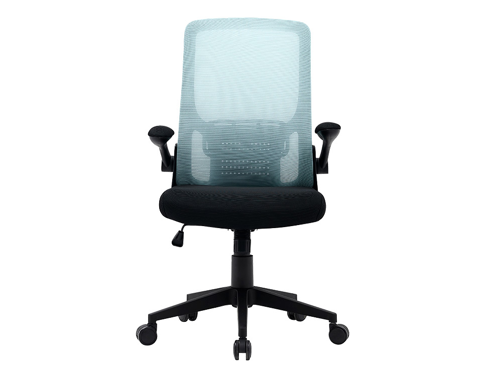 CHAISE OPERATEUR Q-CONNECT ALBA MAILLE BASE METALLIQUE HAUT MAX 1110 LARG 610 PROF 580MM ROUES PREMIUM COLORIS BLEU-NOIR