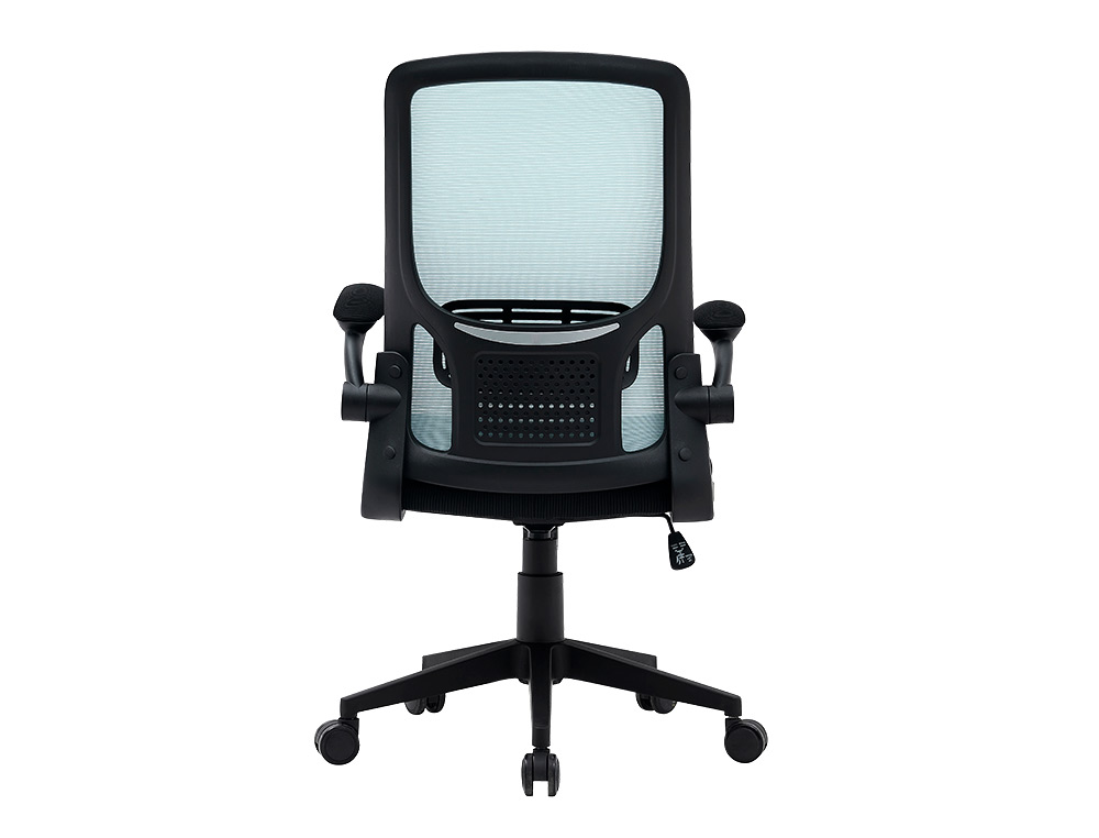 CHAISE OPERATEUR Q-CONNECT ALBA MAILLE BASE METALLIQUE HAUT MAX 1110 LARG 610 PROF 580MM ROUES PREMIUM COLORIS BLEU-NOIR