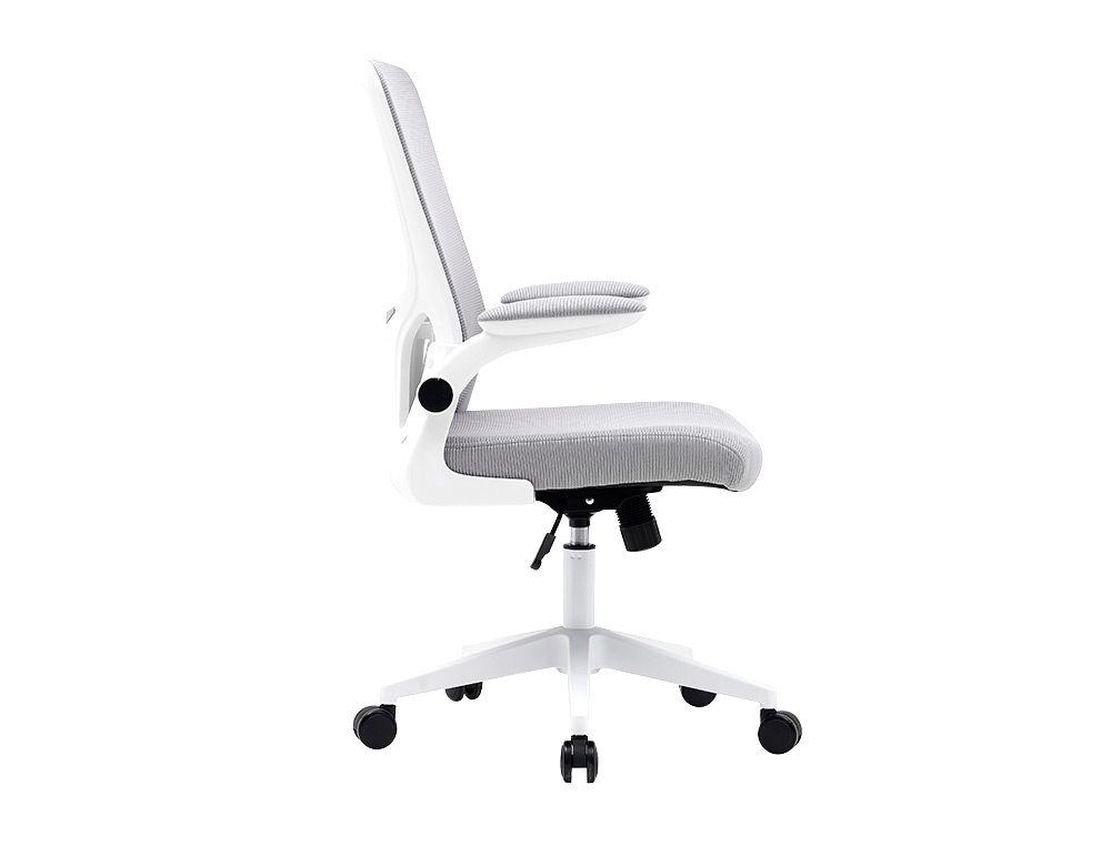 CHAISE OPERATEUR Q-CONNECT ALBA MAILLE BASE METALLIQUE   HAUT MAX 1110 LARG 610 PROF   580MM ROUES PREMIUM GRIS CLAIR