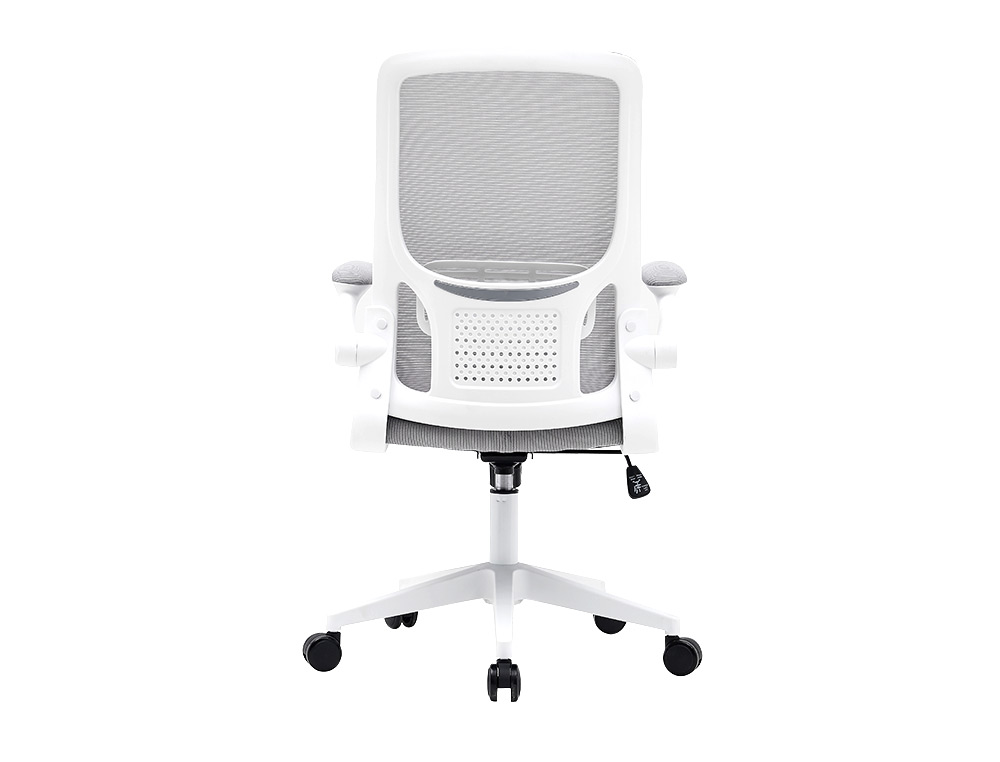 CHAISE OPERATEUR Q-CONNECT ALBA MAILLE BASE METALLIQUE   HAUT MAX 1110 LARG 610 PROF   580MM ROUES PREMIUM GRIS CLAIR