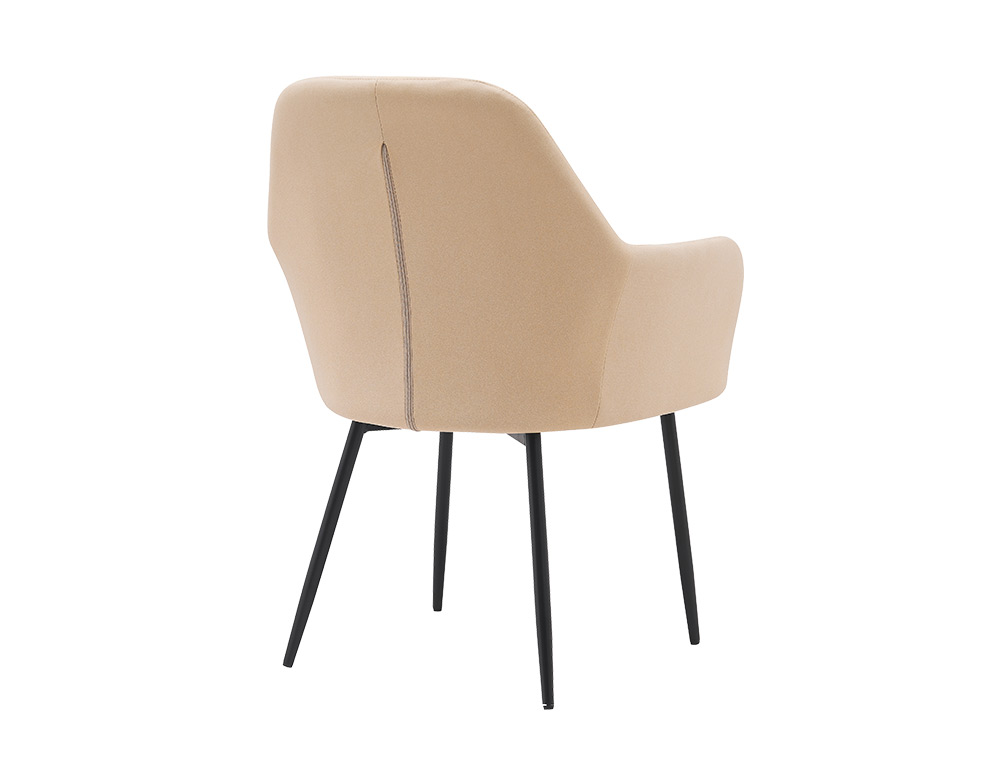 CHAISE CONFIDENT Q-CONNECT SIEMIONE BASE METALLIQUE HAUT MAX 820 LARG 570 PROF 580 COLORIS MARRON