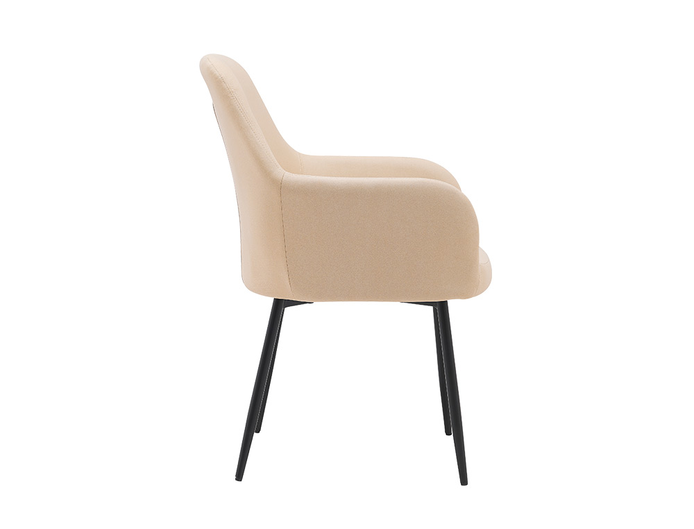 CHAISE CONFIDENT Q-CONNECT SIEMIONE BASE METALLIQUE HAUT MAX 820 LARG 570 PROF 580 COLORIS MARRON