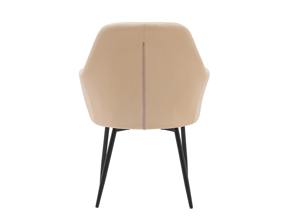 CHAISE CONFIDENT Q-CONNECT SIEMIONE BASE METALLIQUE HAUT MAX 820 LARG 570 PROF 580 COLORIS MARRON