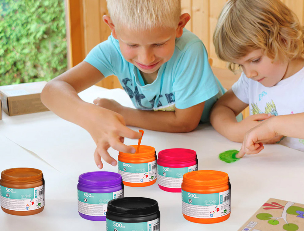 PEINTURE AU DOIGT LIDERPAPEL FLACON 500 ML COLORIS MARRON