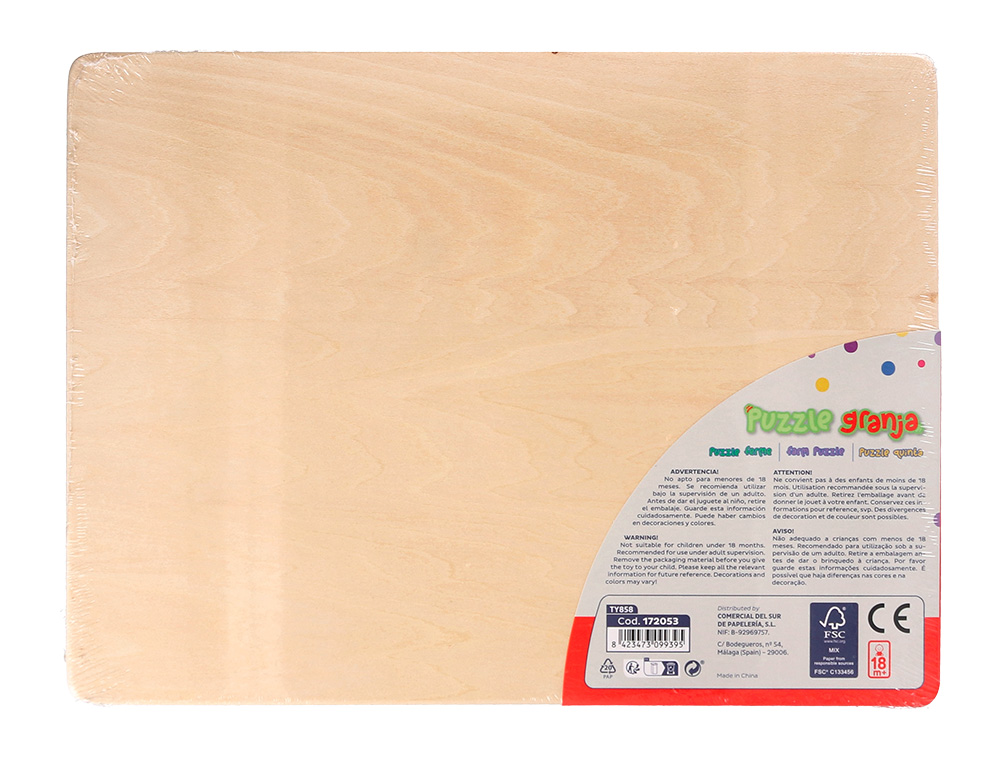 PUZZLE ENFANT IMAGINOVO FERME BOIS +18 MOIS 9 PIECES        30X22,5X1,5 CM