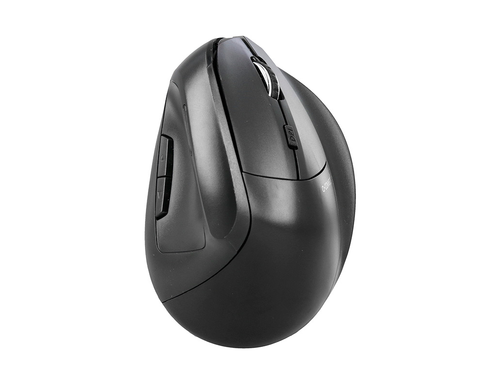 SOURIS Q-CONNECT OPTIQUE SANS FIL ERGONOMIQUE VERTICAL DPI 800/1200/1600 BATTERIE RECHARGEABLE COLORIS NOIR