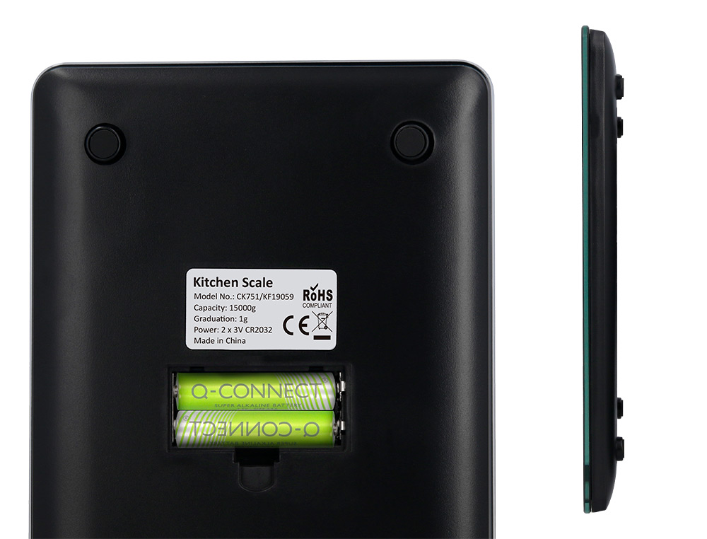 BALANCE PRECISION Q-CONNECT NUMERIQUE ECRAN LCD 58X26MM   COLORIS NOIR