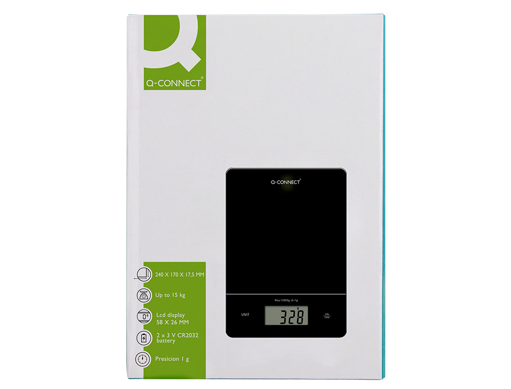 BALANCE PRECISION Q-CONNECT NUMERIQUE ECRAN LCD 58X26MM   COLORIS NOIR