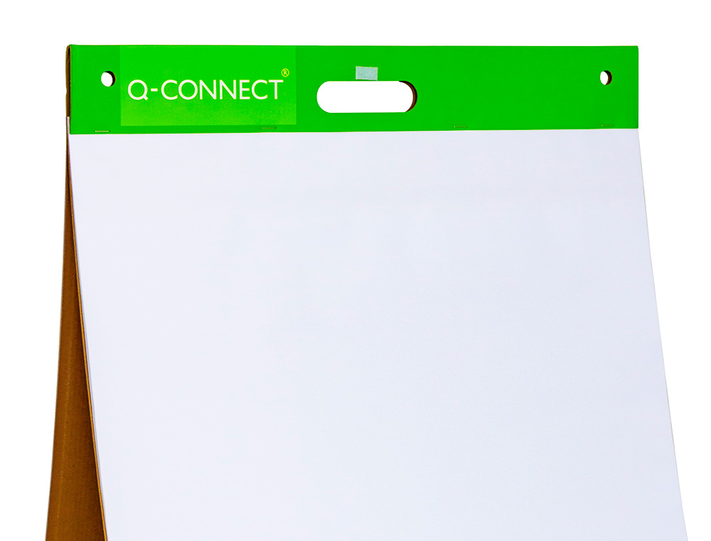 BLOC CONFERENCE Q-CONNECT LISSE AUTOADHESIF POUR BUREAU 20F PAPIER BLANC 75G/M2       508X584MM