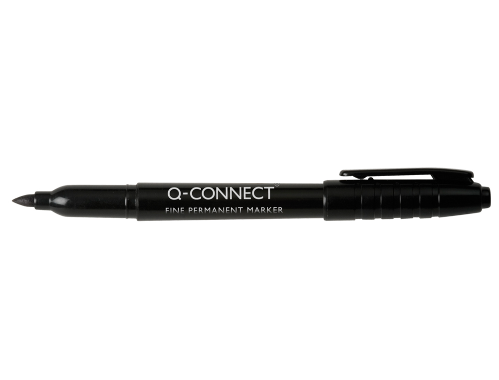 MARQUEUR Q-CONNECT CD-DVD POINTE RONDE CRITURE LARGE 1MM ENCRE INDLBILE SCHAGE RAPIDE BASE ALCOOL COULEUR NOIR