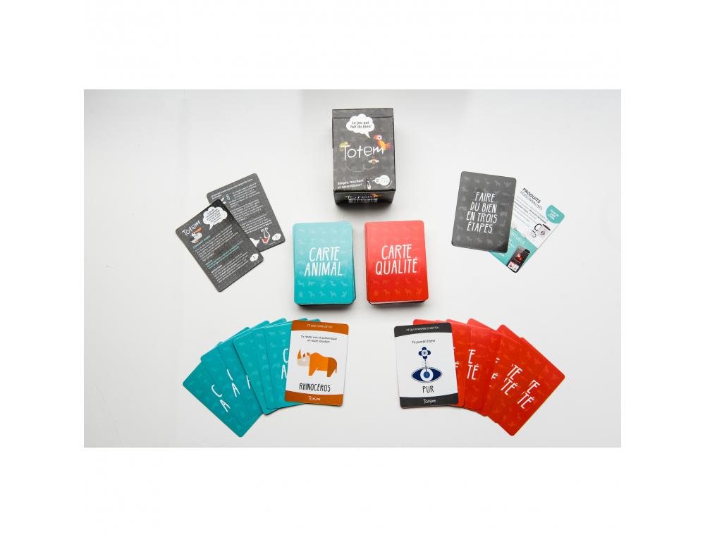 DEVELOPPEMENT SOCIO AFFECTIF TOTEM TOTEM INC ESTIME DE SOI 80 CARTES ANIMAL 80 CARTES    QUALITE