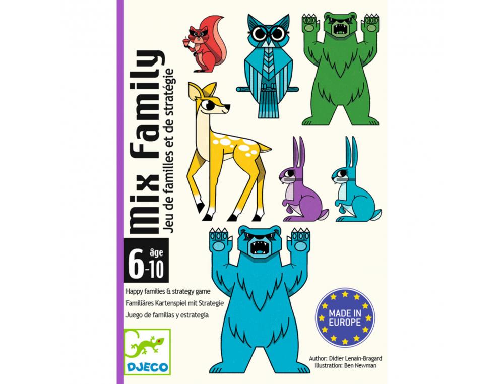 JEU DES FAMILLES MIX FAMILY DJECO 36 CARTES