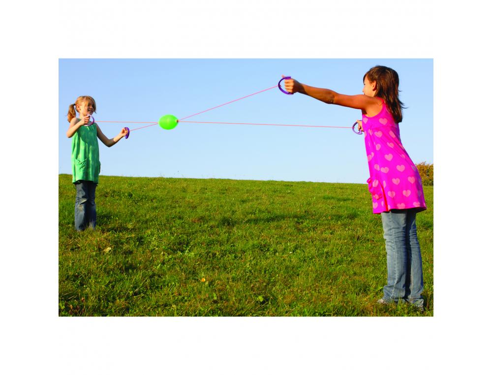 JEUX DE KERMESSE SPORT FIT GERMANY BOEING BALLON OVALE   FICELLE 240 CM 2 JOUEURS 2    POIGNEES