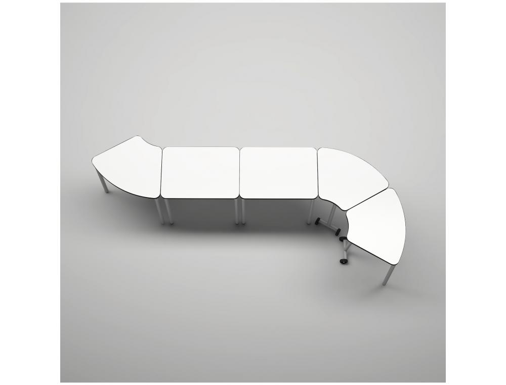 TABLE MIRPLAY CARREE METAL 68X50CM PRIMAIRE A LYCEE