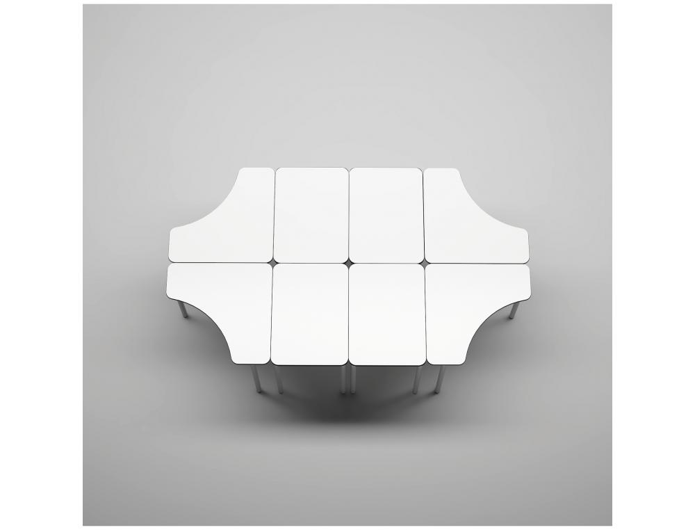 TABLE MIRPLAY CARREE METAL 68X50CM PRIMAIRE A LYCEE