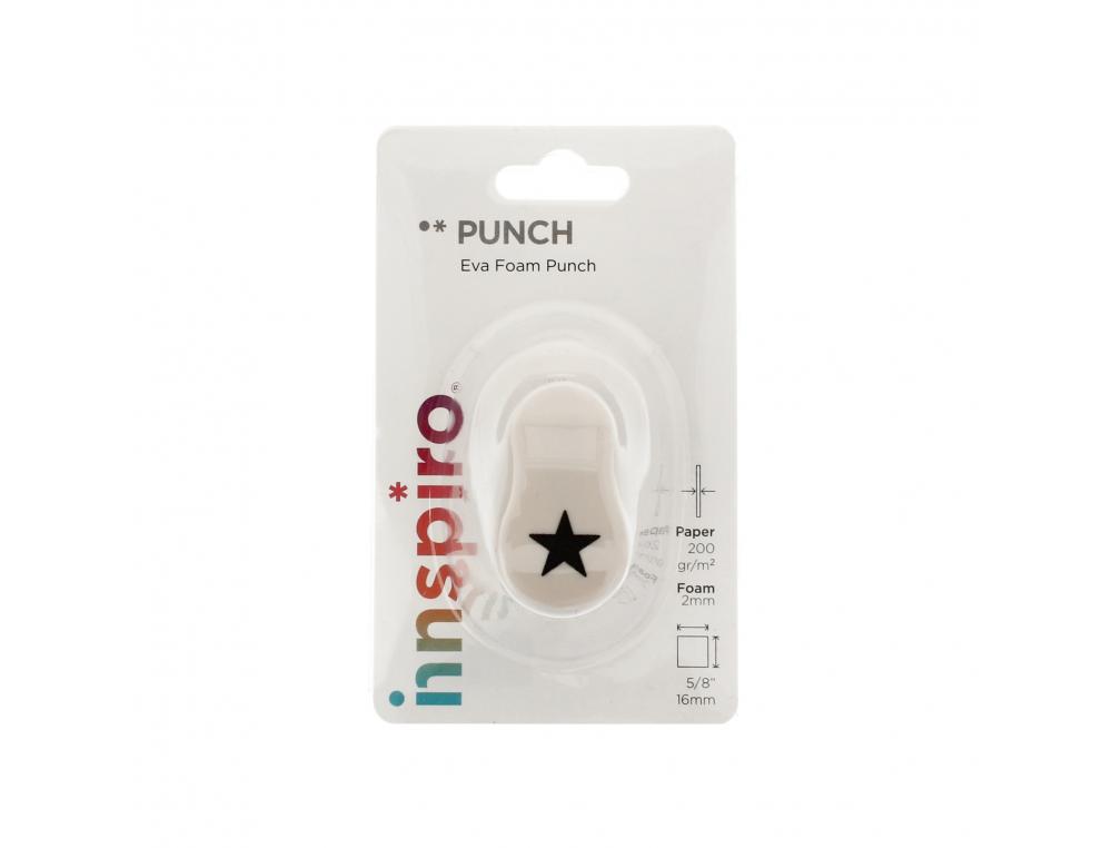 PERFORATEUR MINI INNSPIRO ETOILE PERFORE FEUTRINE       MOUSSE CAOUTCHOUC 2MM MAX     PAPIER 120/200G BRISTOL