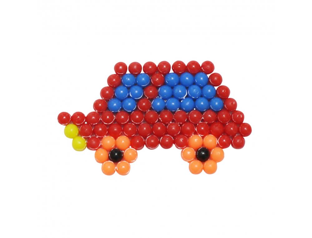 AQUAPERLES OCOLOR 5MM + 5 PLAQUES + 2 VAPORISATEURS + 5 PINCES + 8 MOTIFS COLORIS     ASSORTIS BAC DE 6000 PERLES