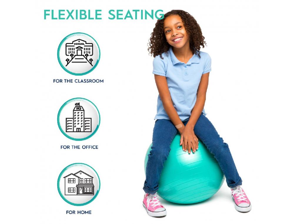 BESOINS SPECIFIQUES MATERIELS PEDAGOGIQUES CULTURE CLUB     BALLO SIEGE 45 CM COLORIS     VERT