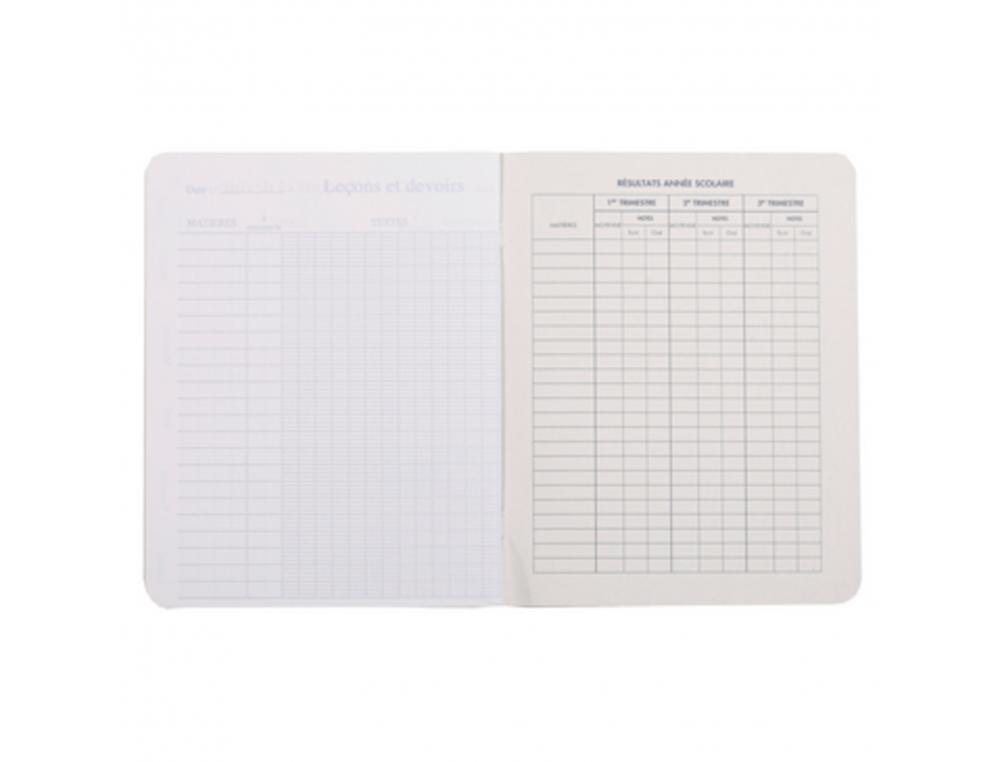 CAHIER DE TEXTE CALLIGRAPHE PIQURE COUVERTURE CARTE       17X22CM 120 PAGES 70G SEYES