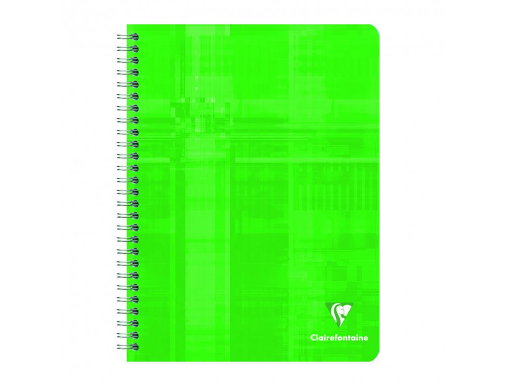 CAHIER CLAIREFONTAINE 17X22CM 100 PAGES SEYES PAPIER VELIN VELOUTE 90G COUVERTURE PELLICULEE RELIURE INTEGRALE