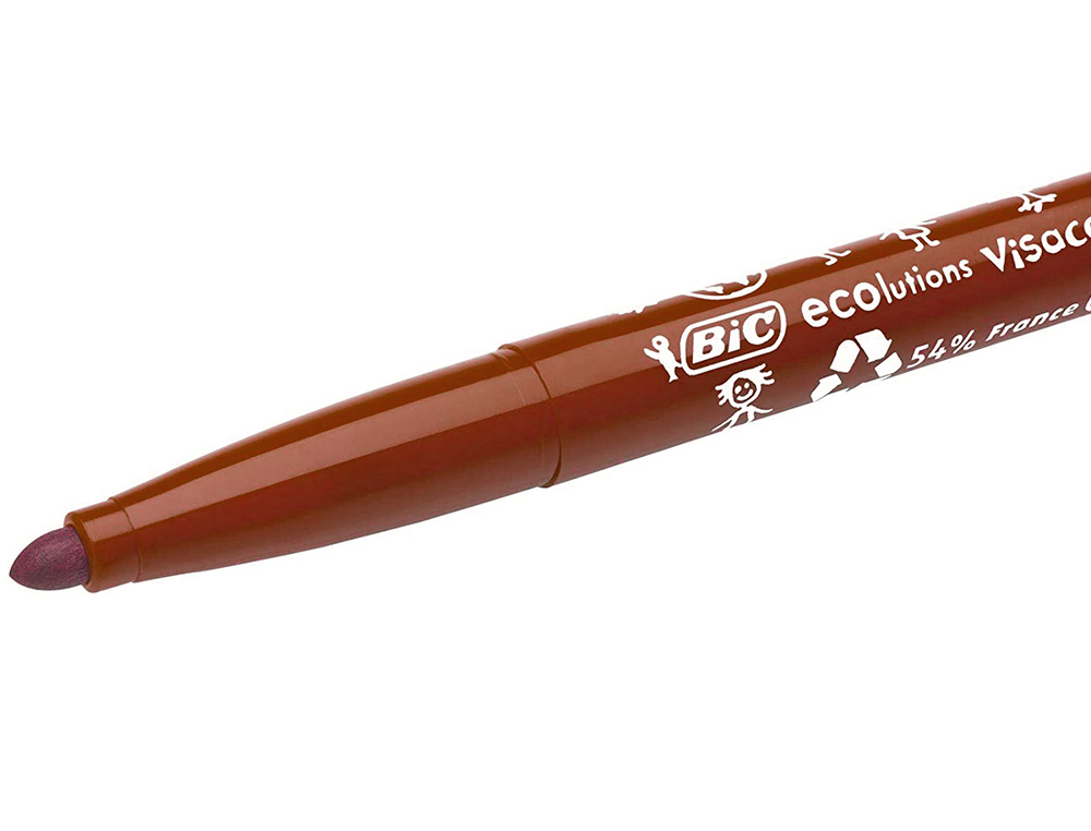 FEUTRE BIC KIDS VISACOLOR XL ENCRE LAVABLE POINTE LARGE BLOQUEE COLORIS BRUN