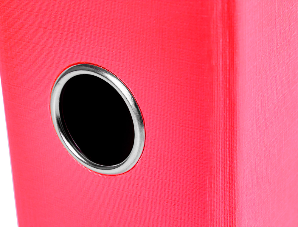 CLASSEUR LEVIER LIDERPAPEL DOCUMENTA A4+ CARTON REMBORDE DOS 75MM RADO METALLIQUE COLORIS ROUGE