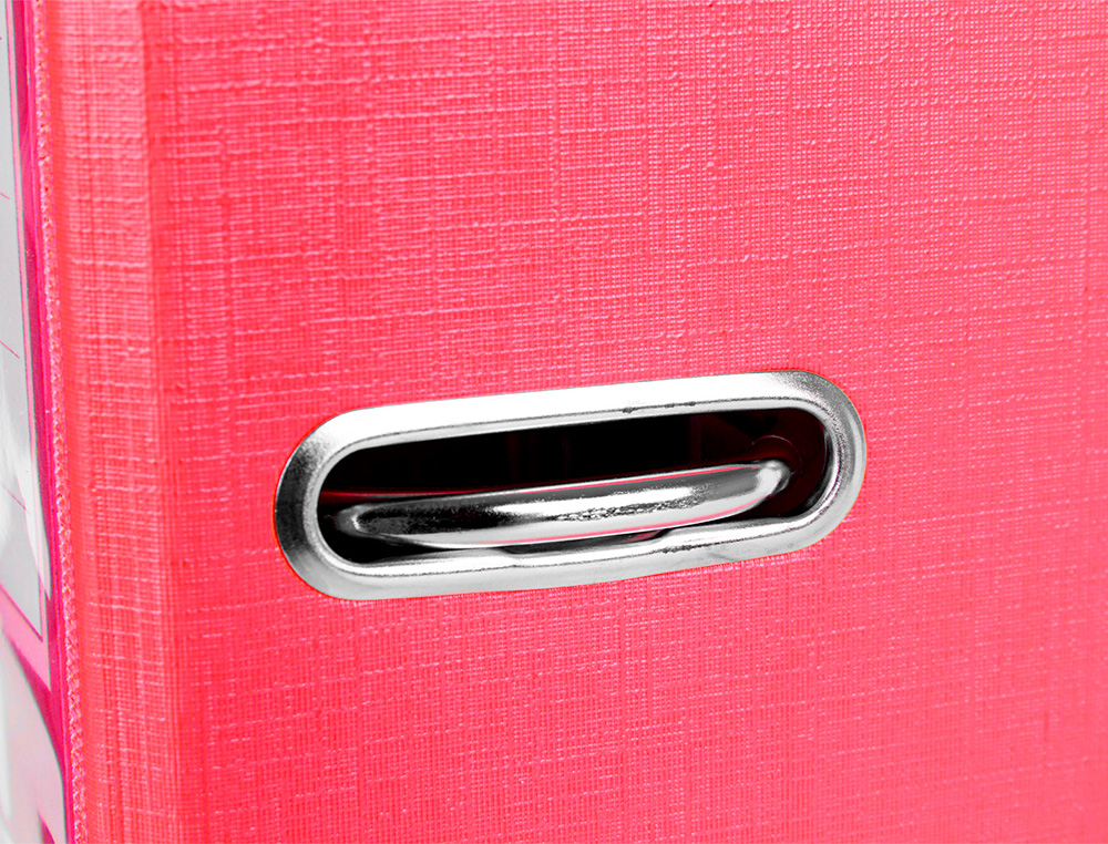 CLASSEUR LEVIER LIDERPAPEL DOCUMENTA A4+ CARTON REMBORDE DOS 75MM RADO METALLIQUE COLORIS ROUGE