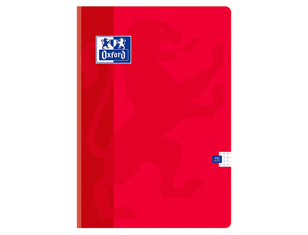 CAHIER OXFORD BROCHURE SOUPLE OPTIK PAPER COUVERTURE PELLICULE LAVABLE A4 21X29,7CM 192 PAGES 90G 5X5MM