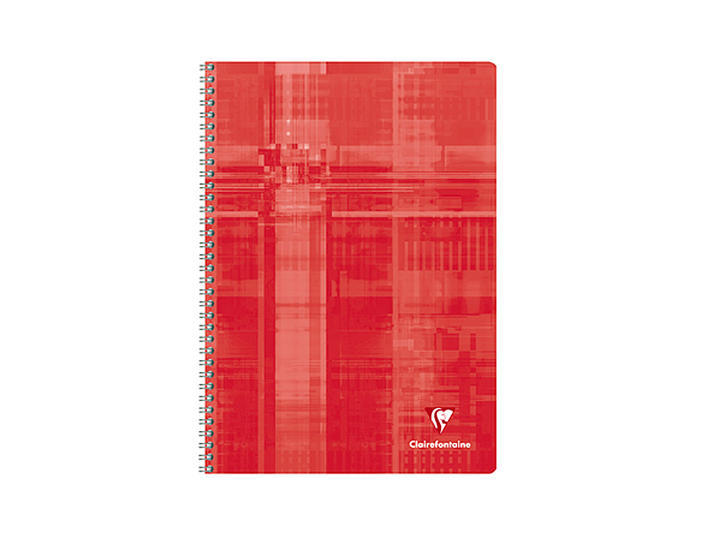 CAHIER CLAIREFONTAINE PAPIER VLIN VELOUT COUVERTURE PELLICULE RELIURE INTGRALE A4 21X29,7CM 100 PAGES 90G 5X5MM