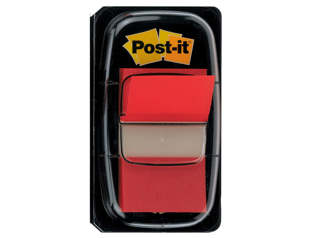 MARQUE-PAGES POST-IT STANDARD INDEX 25X44MM 50F COLORIS ROUGE
