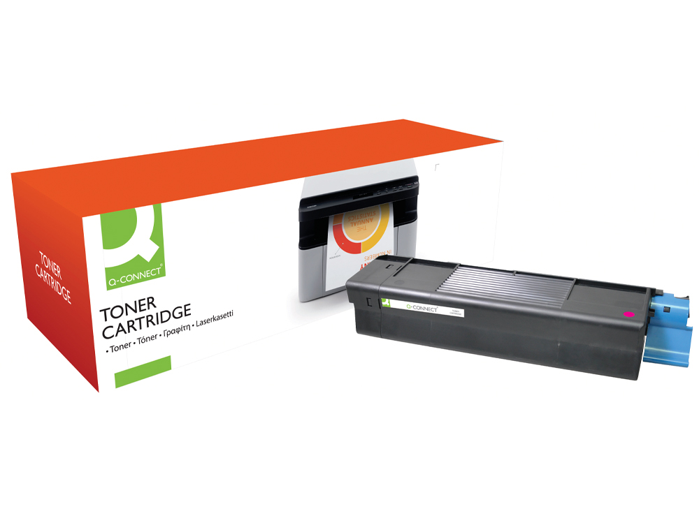 TONER LASER Q-CONNECT COMPATIBLE IMPRIMANTES OKI 42127406 COULEUR MAGENTA 5000P