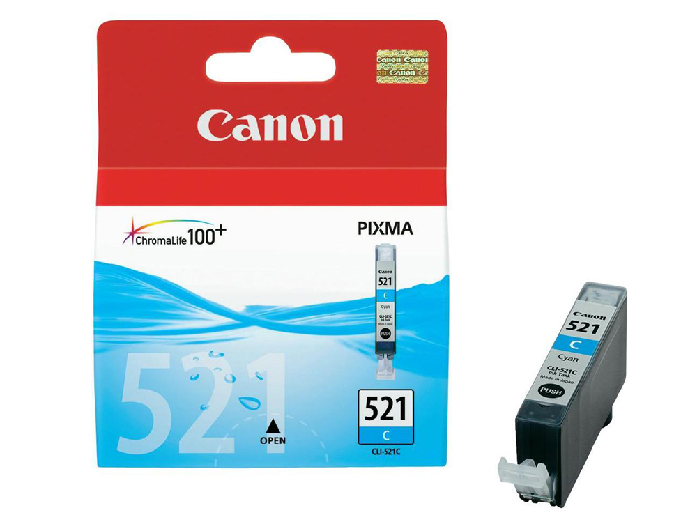 CARTOUCHE CANON JET D'ENCRE 2934 B001-CLI521C COULEUR CYAN 500P