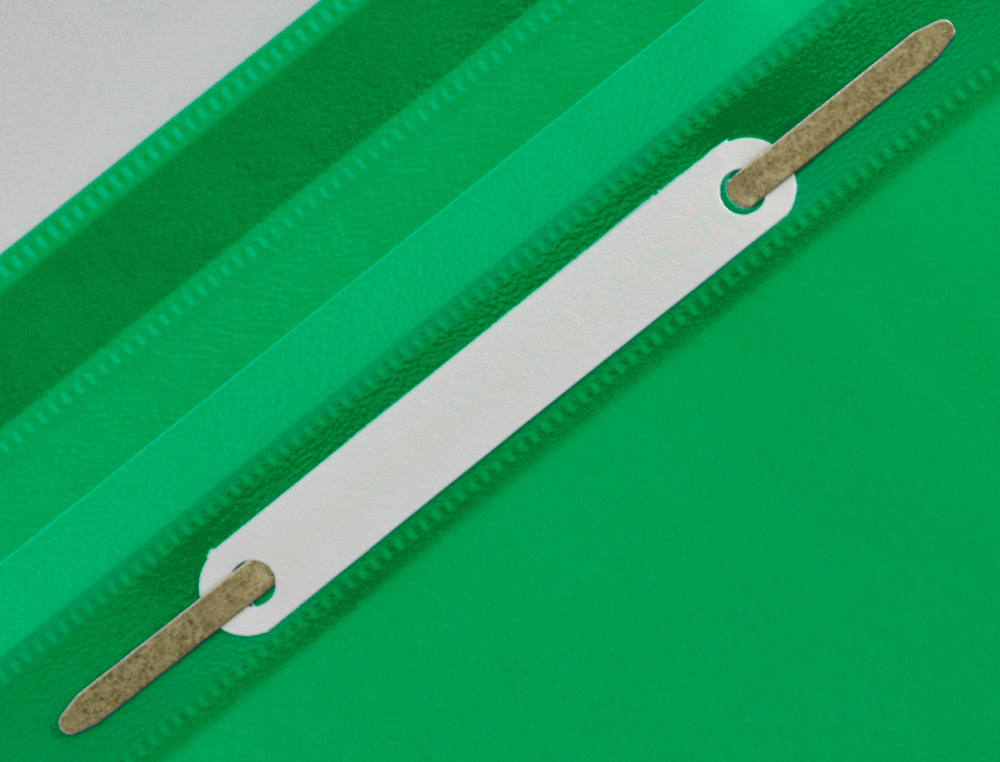 CHEMISE PRÉSENTATION Q-CONNECT À LAMELLES POLYPROPYLÈNE 18/100E DOCUMENT PERFORÉ A4 30F PORTE-ÉTIQUETTE COLORIS VERT