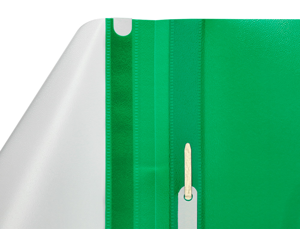 CHEMISE PRÉSENTATION Q-CONNECT À LAMELLES POLYPROPYLÈNE 18/100E DOCUMENT PERFORÉ A4 30F PORTE-ÉTIQUETTE COLORIS VERT