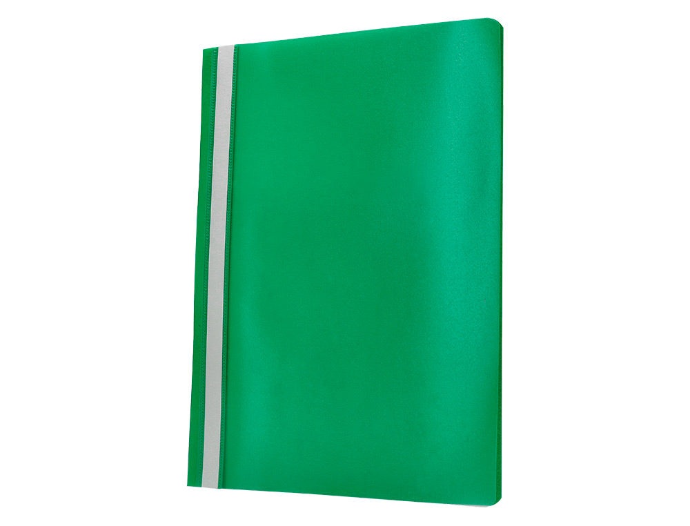 CHEMISE PRÉSENTATION Q-CONNECT À LAMELLES POLYPROPYLÈNE 18/100E DOCUMENT PERFORÉ A4 30F PORTE-ÉTIQUETTE COLORIS VERT